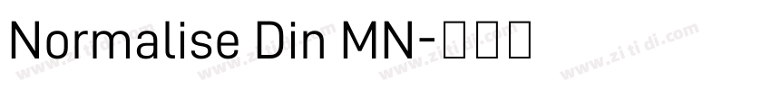 Normalise Din MN字体转换